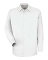 Red Kap Men's Specialized Pocketless Poplin Long Sleeve Work Shirt