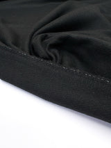 Black Wool Acrylic Tweed