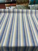 Ellen Degeneres Doheny Stripe Cotton Fabric - Indigo Horizontal Stripes, 54" Width (1 Yard)