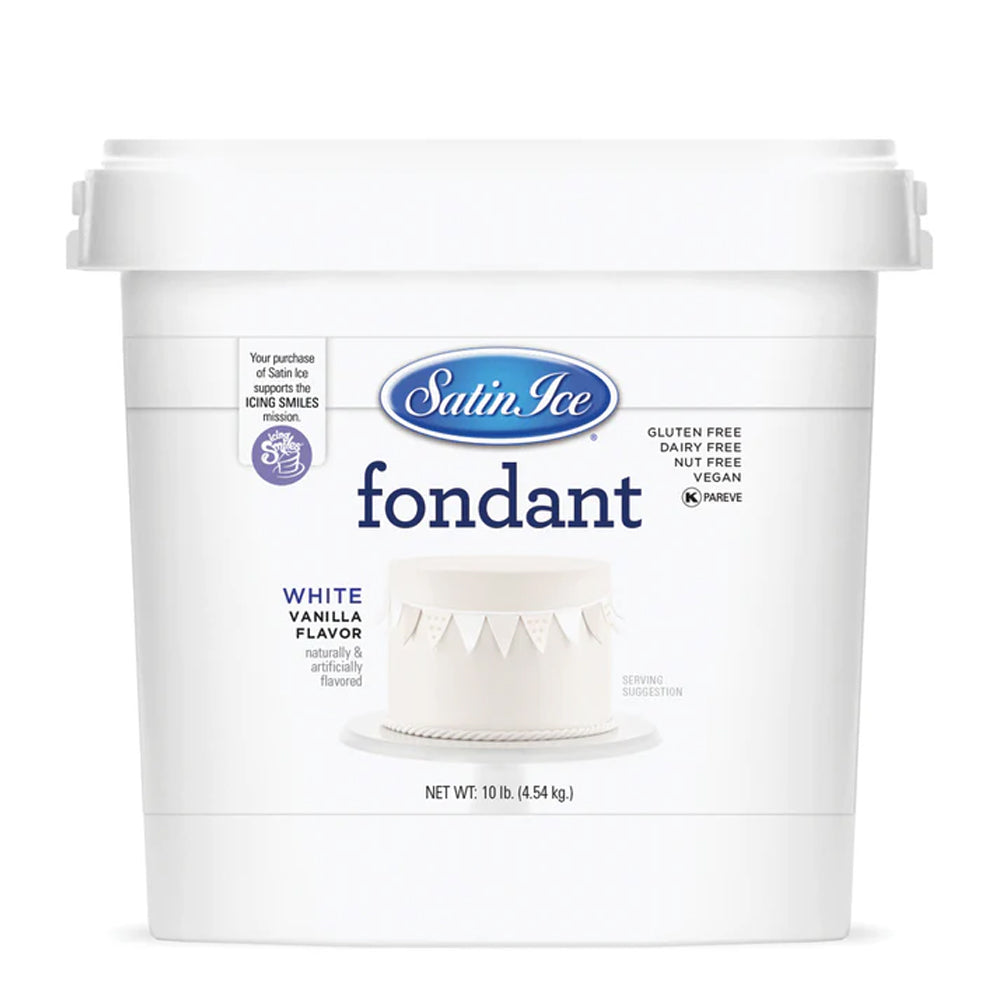 Satin Ice White Rolled Fondant, 10 Pounds