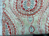 Coconut Row Bellini Linen Rayon Fabric - Multi Color Paisley, 54" Width (1 Yard)