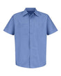 Red Kap Men's Industrial Stripe Short Sleeve Work Shirt