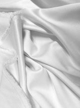 White Stretch Crepe Back Satin