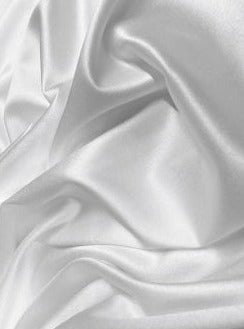 White Stretch Crepe Back Satin