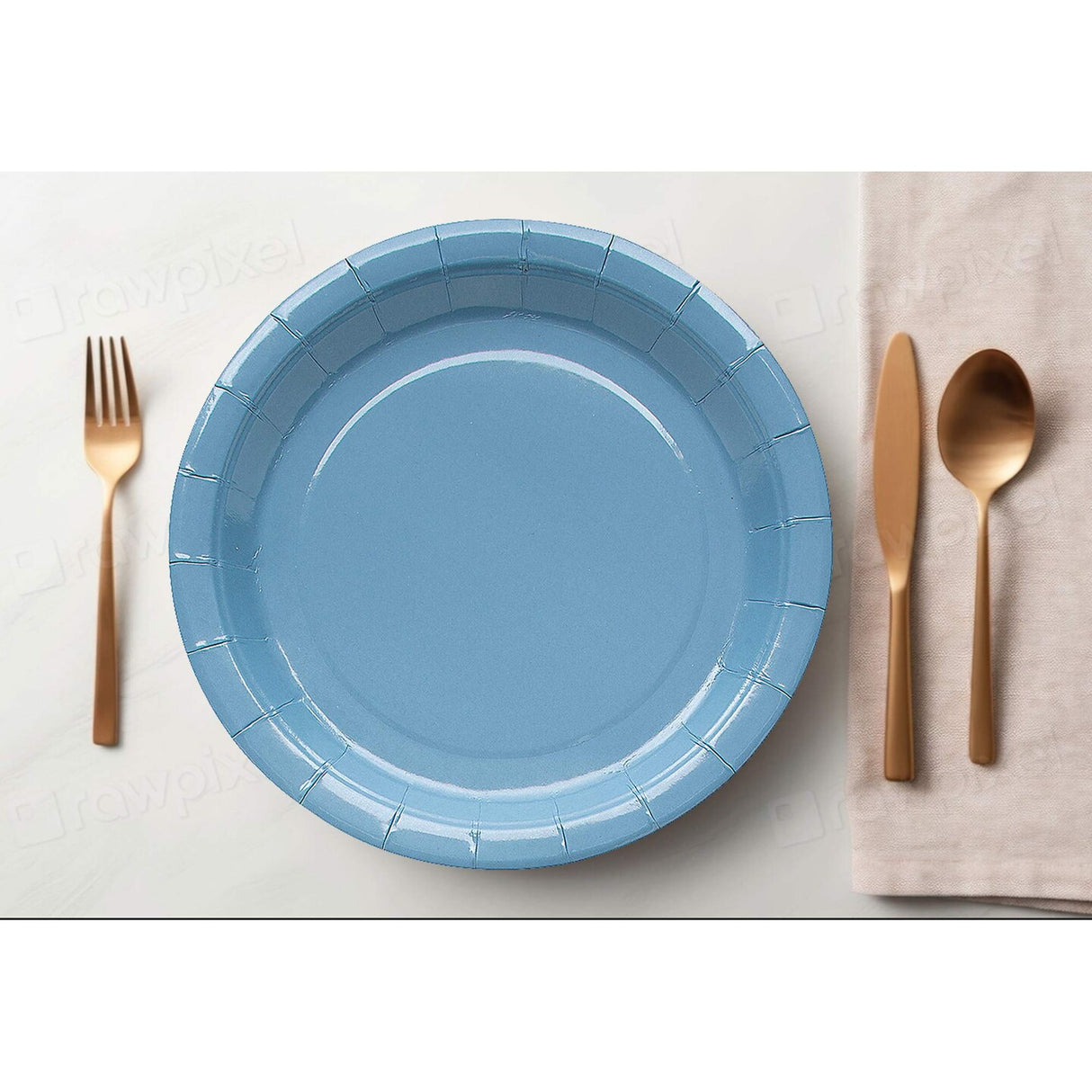 24 Count Slate Gray Round Dessert Plates for Modern Party Settings 7 Inch
