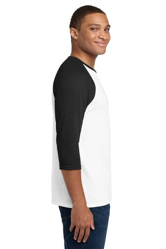 JERZEES® Three-Quarter Sleeve Raglan Baseball Ringspun Crewneck T-Shirt