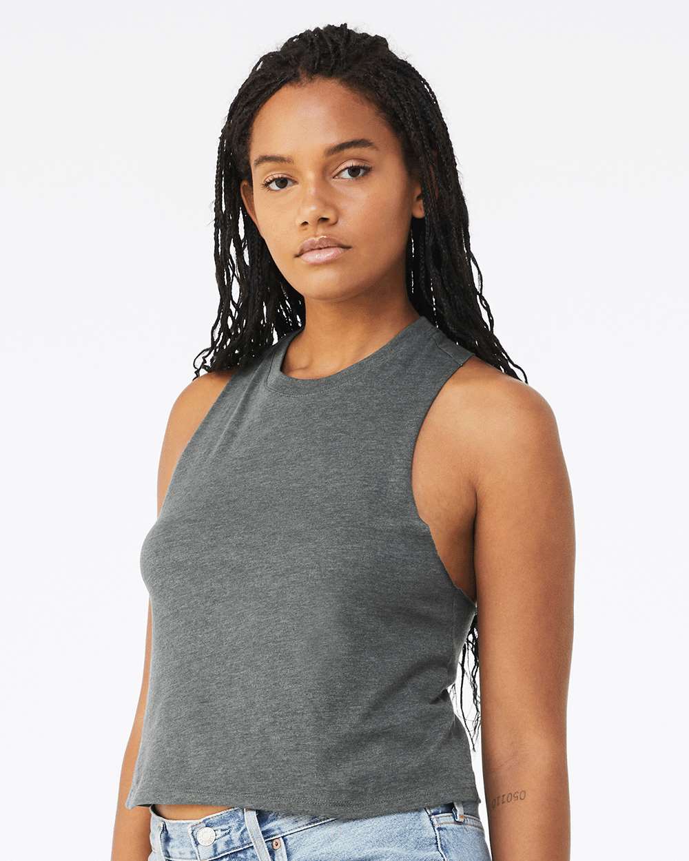 BELLA + CANVAS® Racerback Crop Tank Top For Adult - 6682