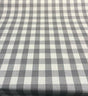 Waverly Williamsburg Stratford Check Smoke Cotton Fabric - Gray Off White Check, 56" Width (1 Yard)