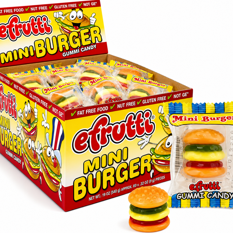 eFrutti Gummy Mini Burgers – 1 Each