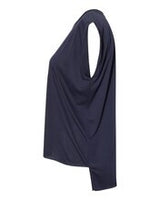 BELLA + CANVAS® Women’s Flowy Rolled Cuffs Muscle T-Shirt