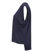 BELLA + CANVASÂ Womenâ€™s Flowy Rolled Cuffs Muscle T-Shirt - S