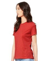 BELLA + CANVAS® Women's Relaxed Fit Heather CVC Crewneck Tee