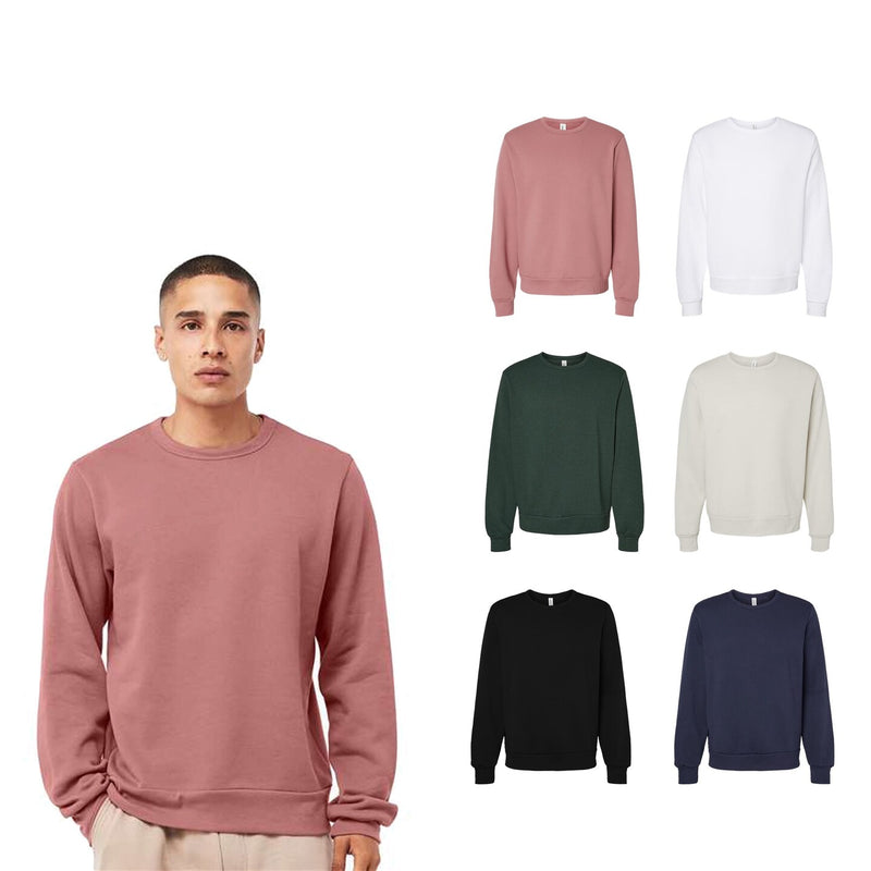 BELLA + CANVAS® Sponge Fleece Classic Crewneck Long Sleeve Sweatshirt