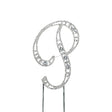 O'Creme Silver Rhinestone 'Letter P' Cake Topper