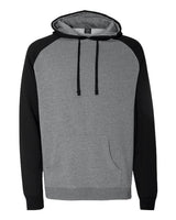 Independent Trading Co. Unisex Raglan Hooded Sweatshirt