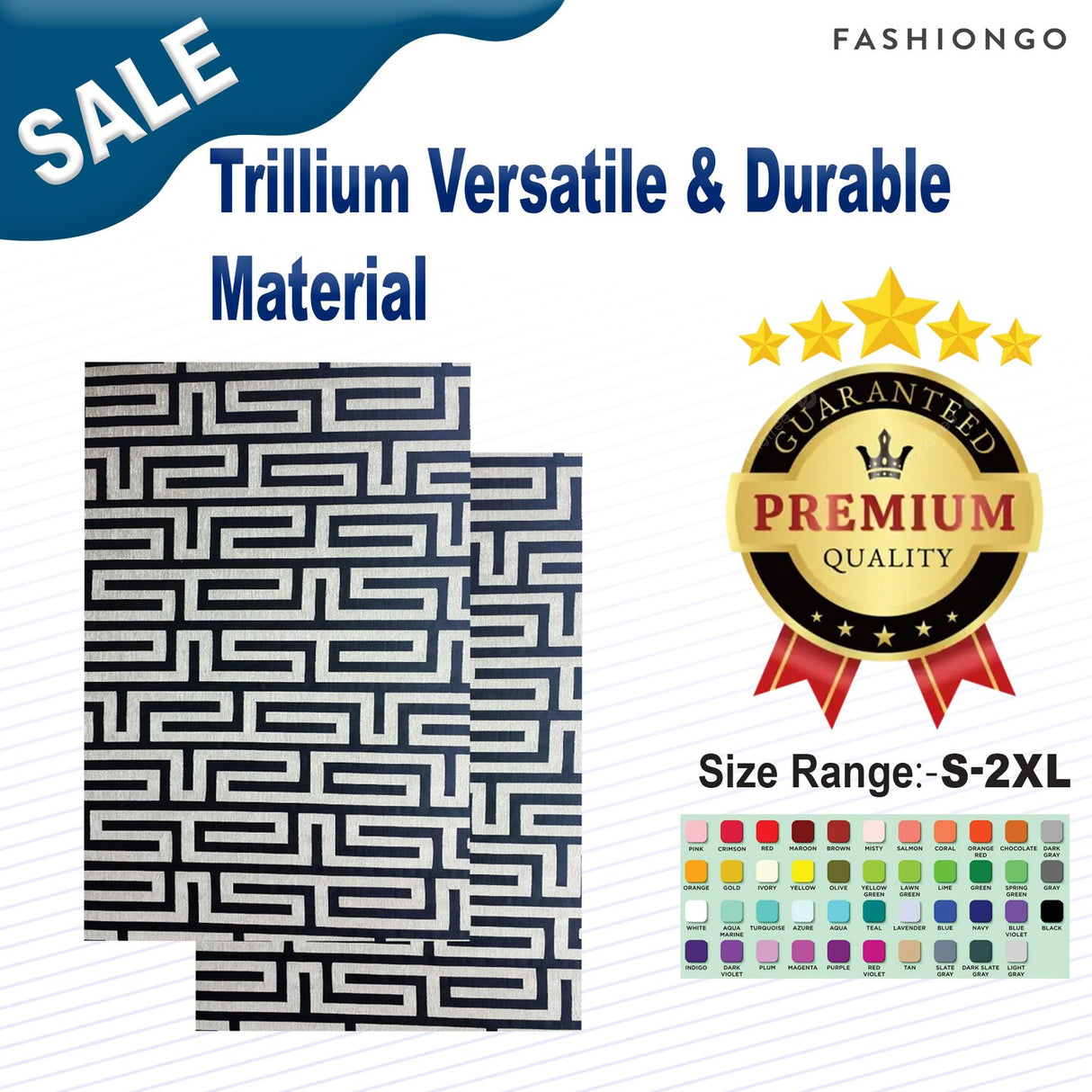1 Yard Trillium Versatile & Durable Material