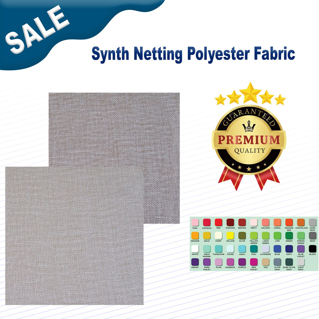1 Yard Synth Netting Polyester Fabric