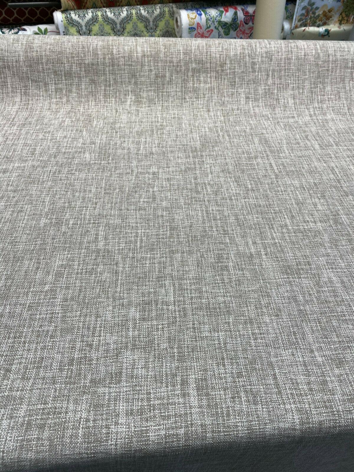 Performance+ Sheridan Fossil Taupe Upholstery Fabric - Heavy Linen Look, Taupe, 54" Width (1 Yard)