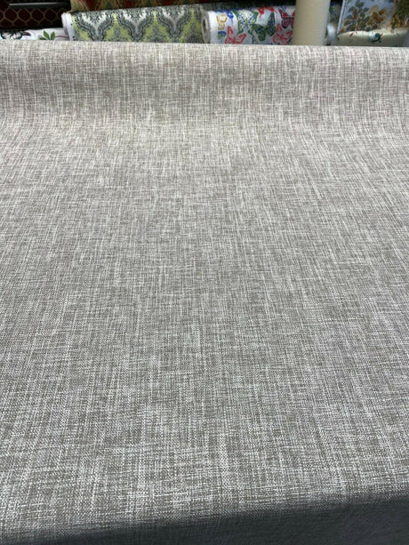 Performance+ Sheridan Fossil Taupe Upholstery Fabric - Heavy Linen Look, Taupe, 54" Width (1 Yard)