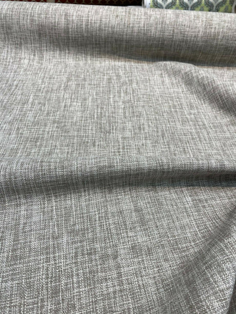 Performance+ Sheridan Fossil Taupe Upholstery Fabric - Heavy Linen Look, Taupe, 54" Width (1 Yard)