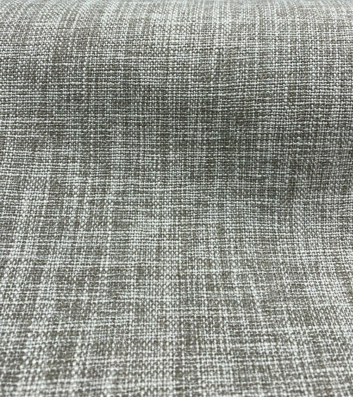 Performance+ Sheridan Fossil Taupe Upholstery Fabric - Heavy Linen Look, Taupe, 54" Width (1 Yard)