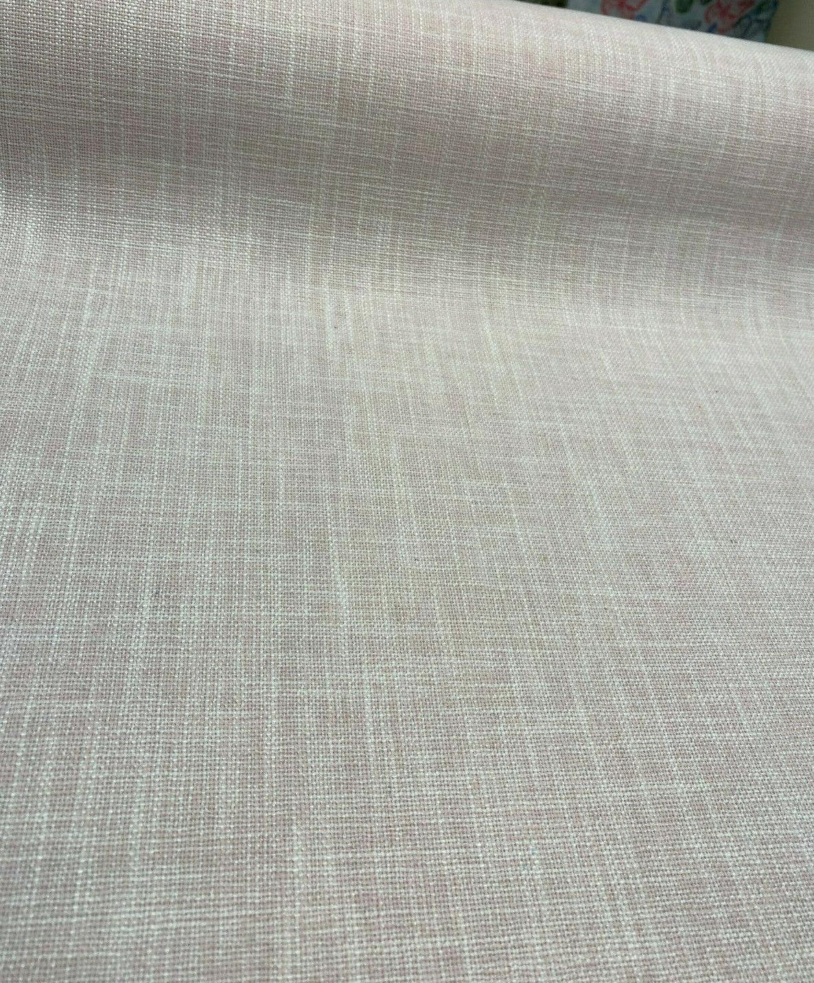 Performance+ Sheridan Blush Pink Upholstery Fabric - Heavy Linen Look, 54" Width (1 Yard)