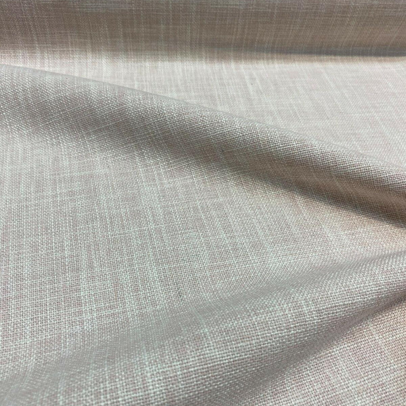 Performance+ Sheridan Blush Pink Upholstery Fabric - Heavy Linen Look, 54" Width (1 Yard)