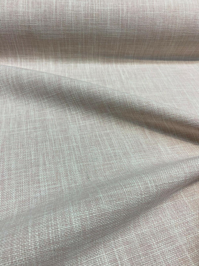 Performance+ Sheridan Blush Pink Upholstery Fabric - Heavy Linen Look, 54" Width (1 Yard)