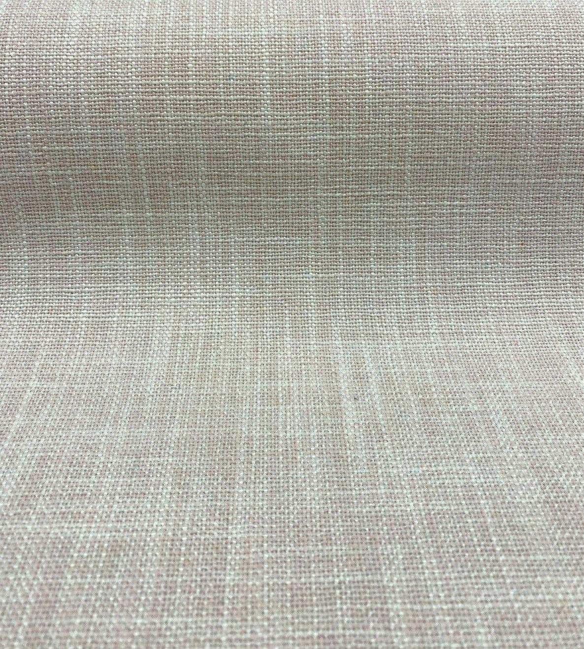 Performance+ Sheridan Blush Pink Upholstery Fabric - Heavy Linen Look, 54" Width (1 Yard)