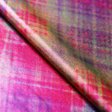 Diagonal Plaid Poly Spandex Fabric - Rainbow Plaid, 58/60" Width (1 Yard)