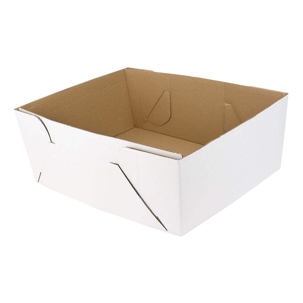 O'Creme White Quarter Size, 8" Deep, Cake Box with Window - Pack of 5