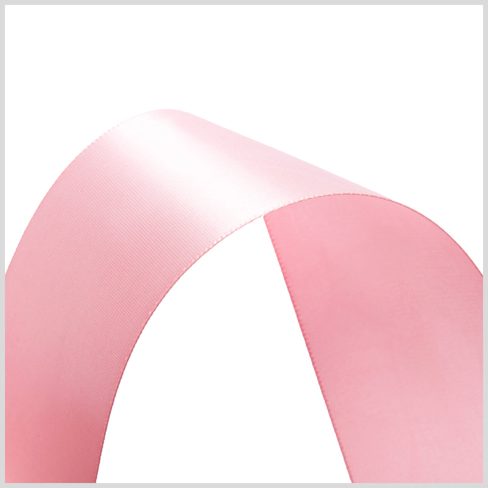 1.5" Pink Single Face Satin Ribbon