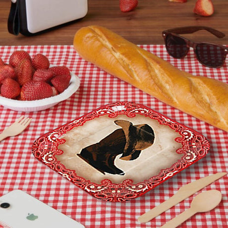 8 Ct Western Cowboy Party Bandana 7" Boots & Hat Dessert Plates,