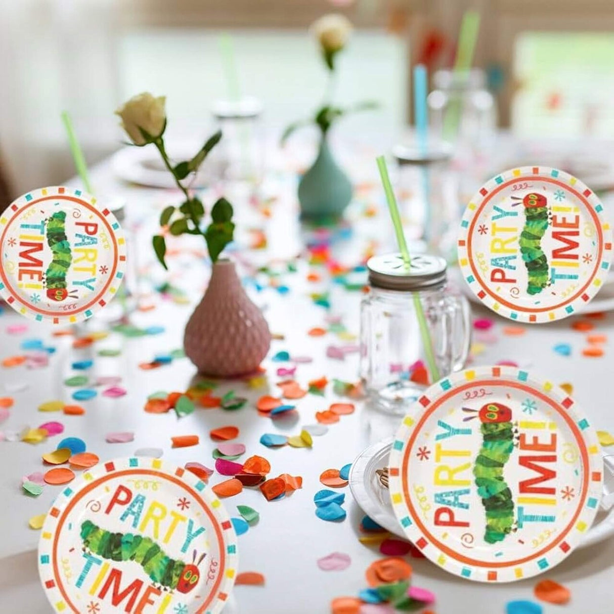 8 Ct The Very Hungry Caterpillar Paper Dessert Plates, 7"