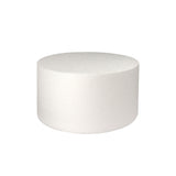 O'Creme Round Polystyrene Cake Dummy, 6" Diameter x 4" High