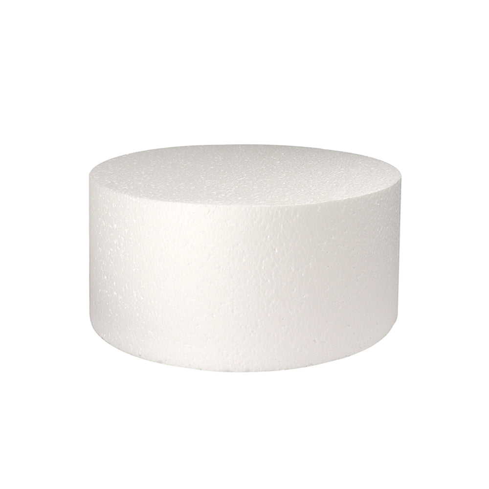 O'Creme Round Polystyrene Cake Dummy, 9" Diameter x 4" High