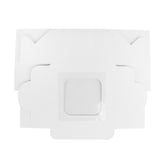 O'Creme White Cardboard Cake Box with Window, 10" x 10" x 4" - Pack of 5