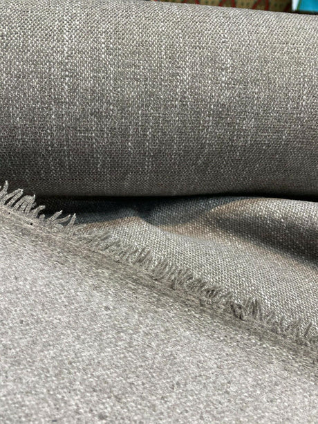 Avenger Gray Dolphin Tweed Soft Chenille Upholstery Fabric - Gray Tweed, 54" Width (1 Yard)