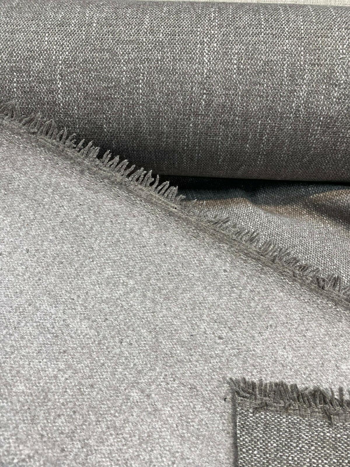 Avenger Gray Dolphin Tweed Soft Chenille Upholstery Fabric - Gray Tweed, 54" Width (1 Yard)