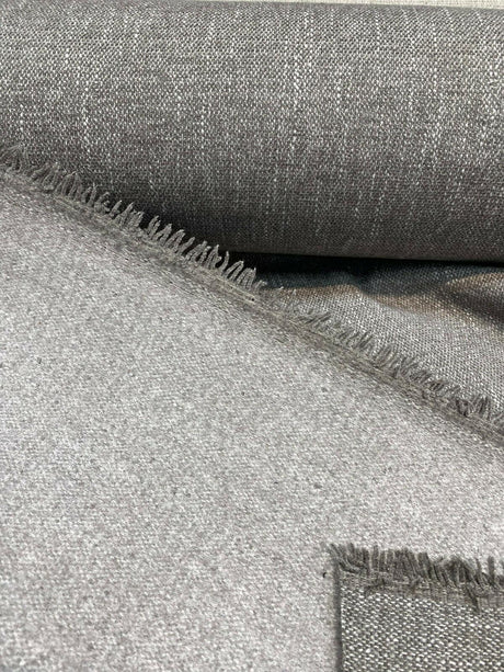 Avenger Gray Dolphin Tweed Soft Chenille Upholstery Fabric - Gray Tweed, 54" Width (1 Yard)