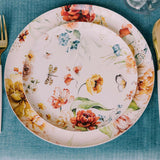 120 Count Earthtrends Aviv Paper Plates for Dinner Parties and Events Assorted 10 Inch