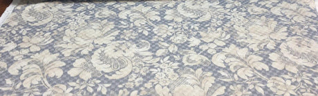 PK Waverly Distinctly Damask Shale Cotton Polyester Quilted Fabric - Shale Grey And Cream Damask, 54" Width (1 Yard)