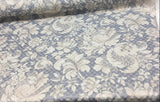 PK Waverly Distinctly Damask Shale Cotton Polyester Quilted Fabric - Shale Grey And Cream Damask, 54" Width (1 Yard)