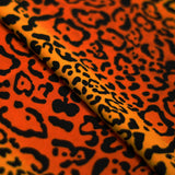 Cheetah Stripe Poly Spandex Fabric - Multicolor Cheetah Leopard Print, 58/60" Width (1 Yard)