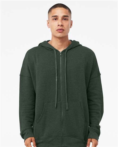 BELLA + CANVAS® Sponge Fleece DTM Full Zip Hoodie