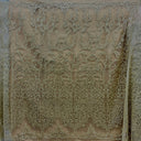 1 Yard Rose Gold Beaded Lace Fabric, Embroidered Polyester Mesh, 52" Wide,