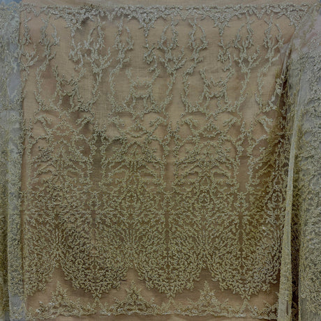 Beaded Lace Fabric Embroidered Mesh