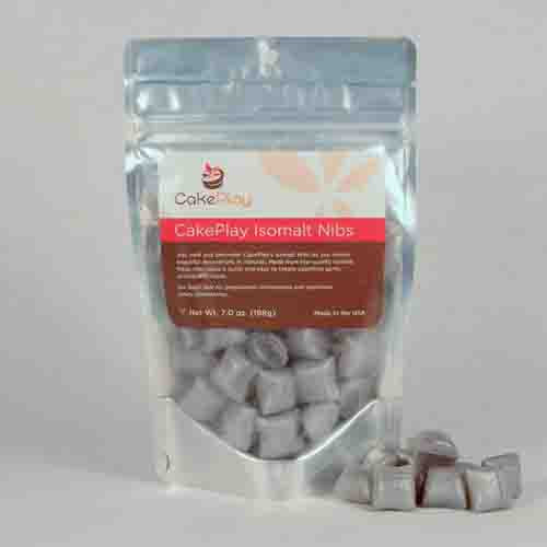 CakePlay Silver Isomalt Nibs, 7 Oz