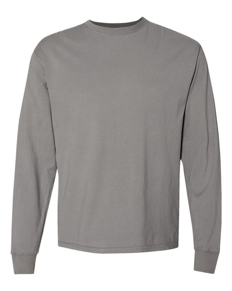 Hanes® Garment Dyed Long Sleeve Crewneck T-Shirt