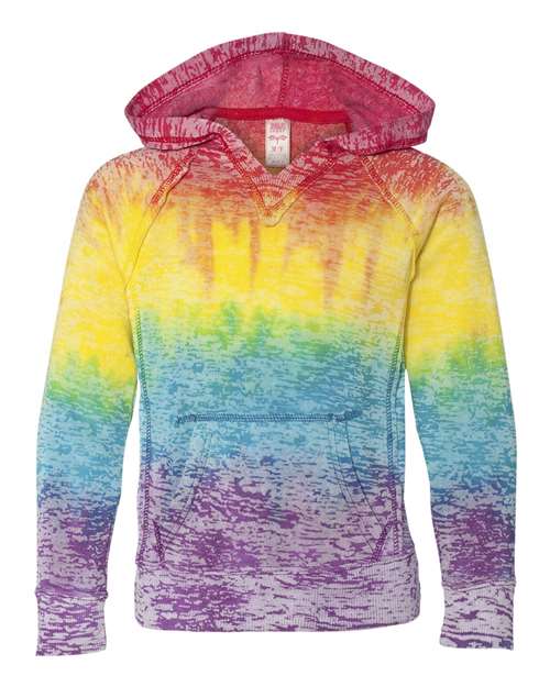 Girls' Courtney Burnout V-Notch Hooded Sweatshirt